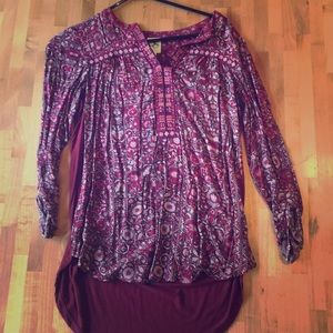 One September floral paisley tunic